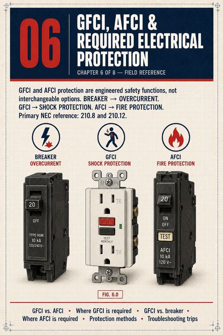 Chapter 6 — GFCI, AFCI & required protection